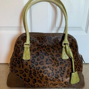 Animal print purse